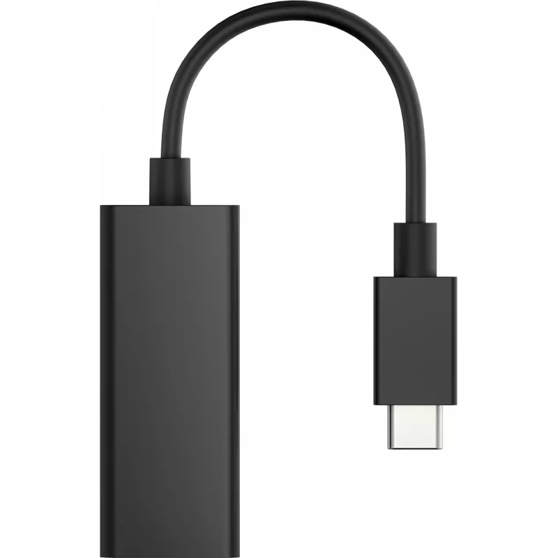 HP USB-C na RJ45 adaptér G2, káblový, USB Type-C, čierny, Čína, domov, Windows 10, Windows 11