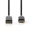 Video kábel adaptér Nedis CCBW37100AT10 1m DisplayPort na HDMI čierny