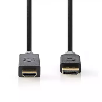 Video kábel adaptér Nedis CCBW37100AT10 1m DisplayPort na HDMI čierny