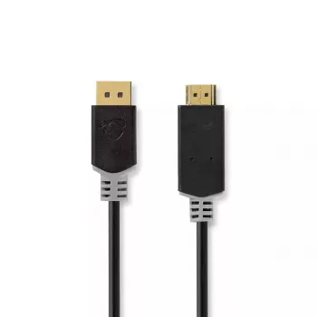 Video kábel adaptér Nedis CCBW37100AT10 1m DisplayPort na HDMI čierny