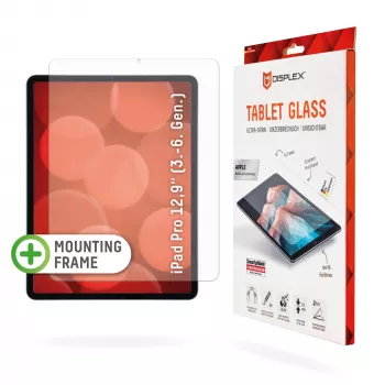 Displex Tablet Glass (9H) pre Apple iPad Pro 12,9'' (3./4./5./6. gen.), Eco montážny rám, nerozbitné, ultratenké, neviditeľné