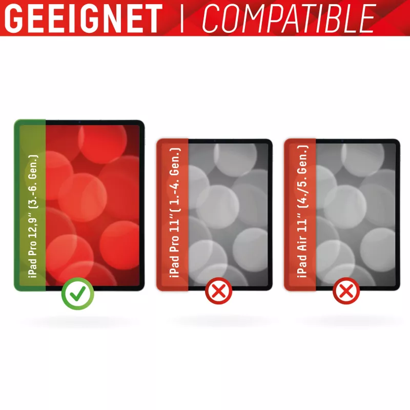 Displex Tablet Glass (9H) pre Apple iPad Pro 12,9'' (3./4./5./6. gen.), Eco montážny rám, nerozbitné, ultratenké, neviditeľné
