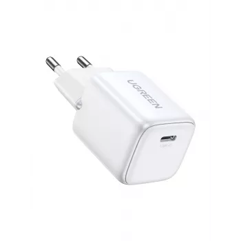 Interiérová nabíjačka Ugreen 15324 univerzálna biela AC 1 USB Type-C port