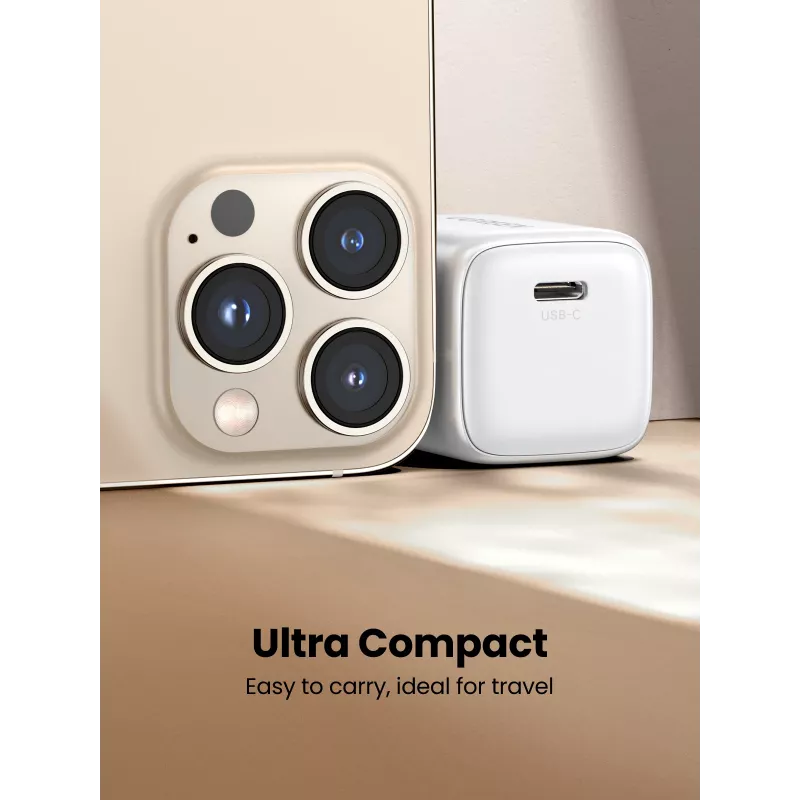 Interiérová nabíjačka Ugreen 15324 univerzálna biela AC 1 USB Type-C port