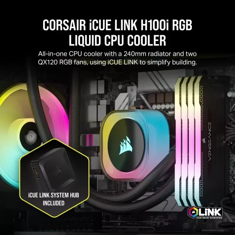 Sada kvapalinového chladenia Corsair H100I