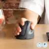 R-Go Tools vertikálna myš R-Go HE Basic, ergonomická myš, stredne veľká (veľkosť ruky ≥ 185 mm), pravoruká, Bluetooth, sivá
