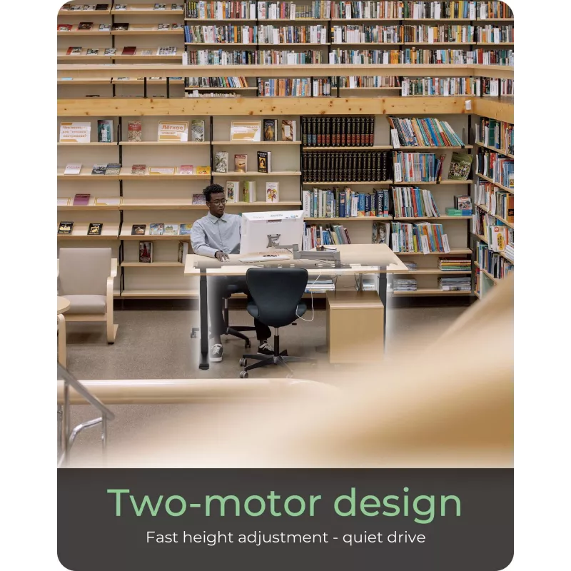 Elektricky výškovo nastaviteľný stôl ICY BOX IB-EW205B-T
