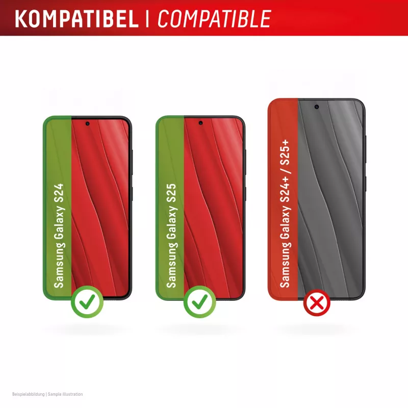 Displex Full Cover Screen Protector (10H) pre Samsung Galaxy S24/S25, Eco-Montagerahmen, plné prekrytie