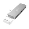 USB Hub j5create JCD395 4K60 Elite Pro káblový USB4 s MagSafe Kit