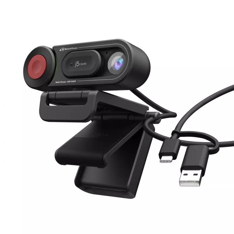j5create JVU250 HD webkamera s automatickým a manuálnym prepínačom zaostrenia