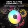 Ventilátor Corsair RS120 ARGB počítačová skriňa 12 cm čierny