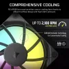Ventilátor Corsair RS120 ARGB počítačová skriňa 12 cm čierny