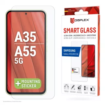 Displex Smart Glass (9H) pre Samsung Galaxy A35/A55 5G, montážna samolepka, nerozbitné