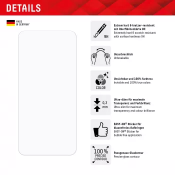 Displex Smart Glass (9H) pre Samsung Galaxy A35/A55 5G, montážna samolepka, nerozbitné