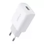 Ugreen 10133 nabíjačka pre mobilné zariadenia smartphone biela USB rýchle nabíjanie interiérová