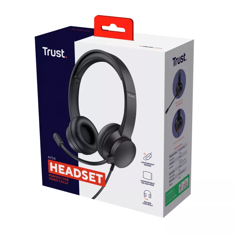 Trust Ayda headset káblový head-band hovory/hudba čierny