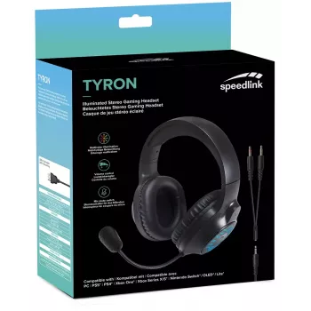 Headset SPEEDLINK TYRON káblový herný čierny