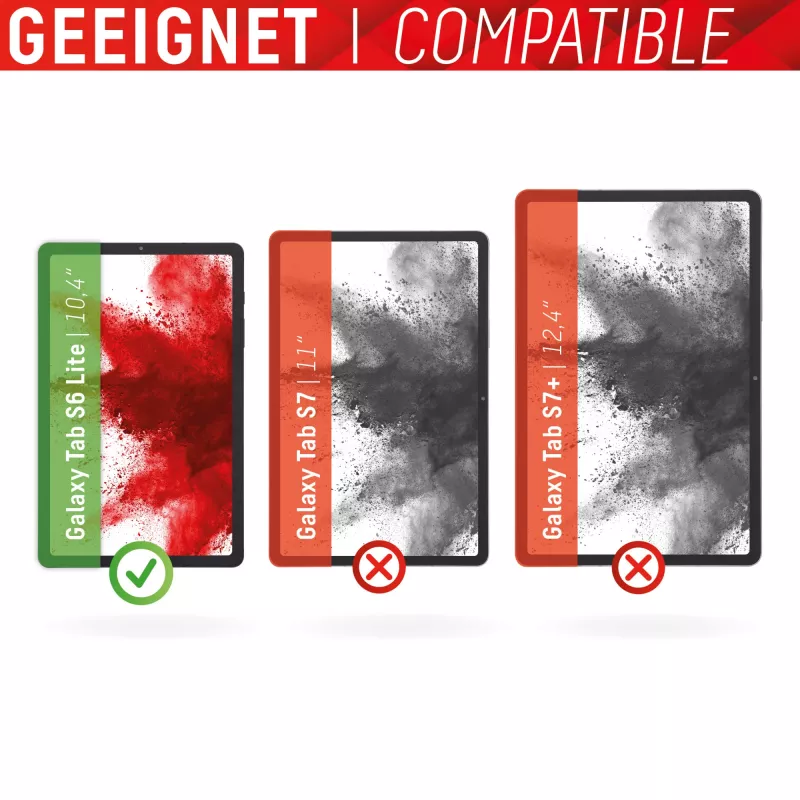 Displex sklo na tablet (9H) pre Samsung Galaxy Tab S6 Lite, Eco montážny rám, nerozbitné, ultratenké, neviditeľné