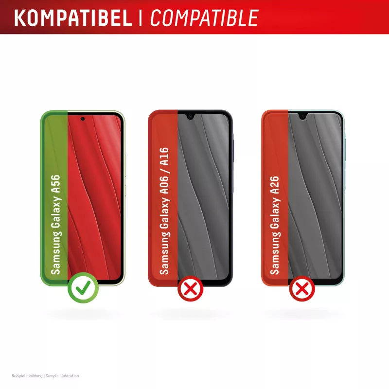Displex Premium ochrana displeja (celoplošná, 10H) pre Samsung Galaxy A56, Eco montážny rám, celoplošná