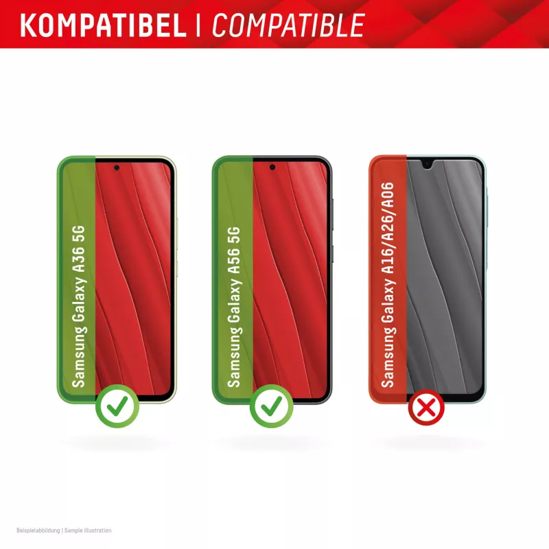 Displex Smart Glass (9H) pre Samsung Galaxy A36/A56, montážna nálepka, nerozbitné