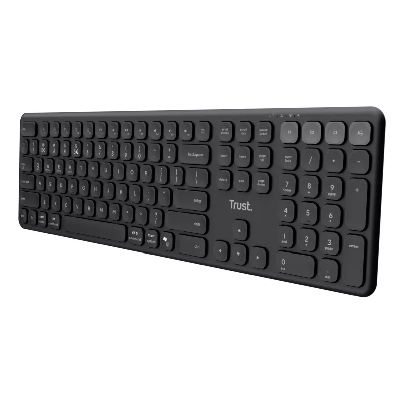 Trust Vaiya klávesnica Home/Office RF bezdrôtová + Bluetooth QWERTZ nemecká čierna