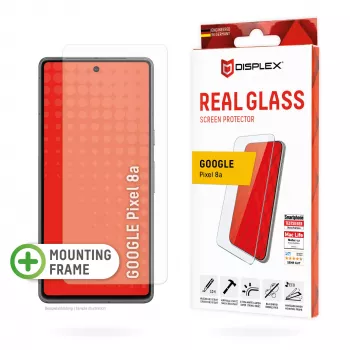 Displex ochranná fólia displeja (10H) pre Google Pixel 8a, Eco montážny rám, odolná proti poškriabaniu
