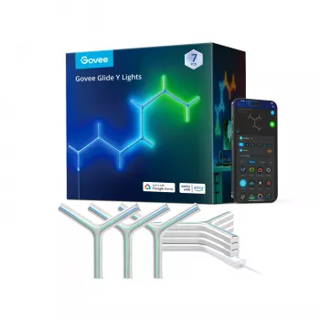 Govee Glide RGBIC Y Lights Smart nástenné svietidlo Wi-Fi/Bluetooth 72 W