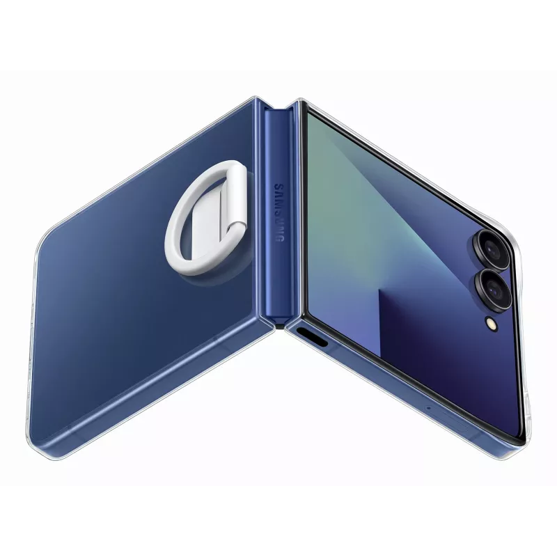 Ochranné puzdro pre Samsung Galaxy Z Flip7 od Samsung — priehľadné, model EF-QF766CTEGWW