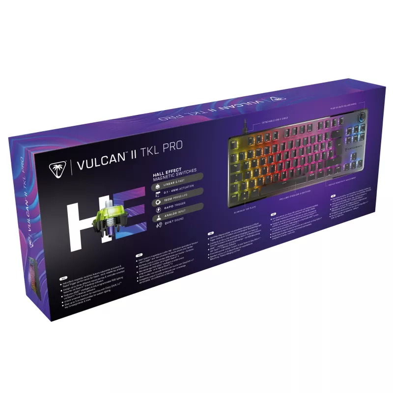 Turtle Beach Vulcan II TKL Pro klávesnica herná USB AZERTY nemecká čierna