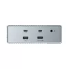 HyperDrive GEN2 HDG215-EUZ 15-in-1 USB-C dokovacia stanica, 2x HDMI, 2x DisplayPort, 100W Power Delivery, strieborná