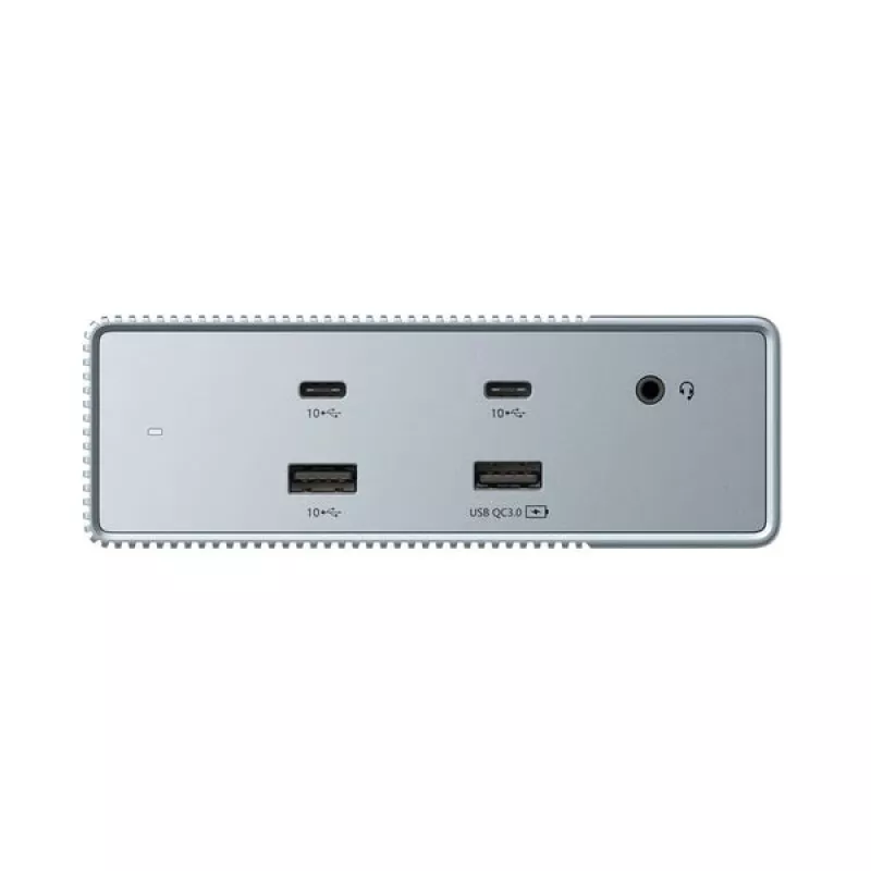 HyperDrive GEN2 HDG215-EUZ 15-in-1 USB-C dokovacia stanica, 2x HDMI, 2x DisplayPort, 100W Power Delivery, strieborná