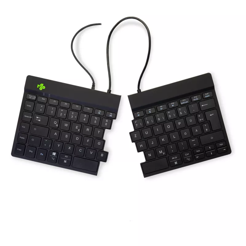 R-Go Tools Ergonomic klávesnica R-Go Split Break v2 with break software, ergonomická split klávesnica, QWERTZ (DE), Wired, čierna