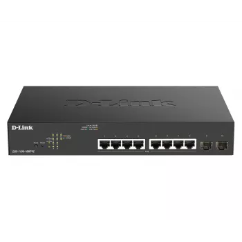 D-Link DGS-1100-10MPV2 sieťový switch Managed L2 Gigabit Ethernet (10/100/1000) Power over Ethernet (PoE) 1U čierny