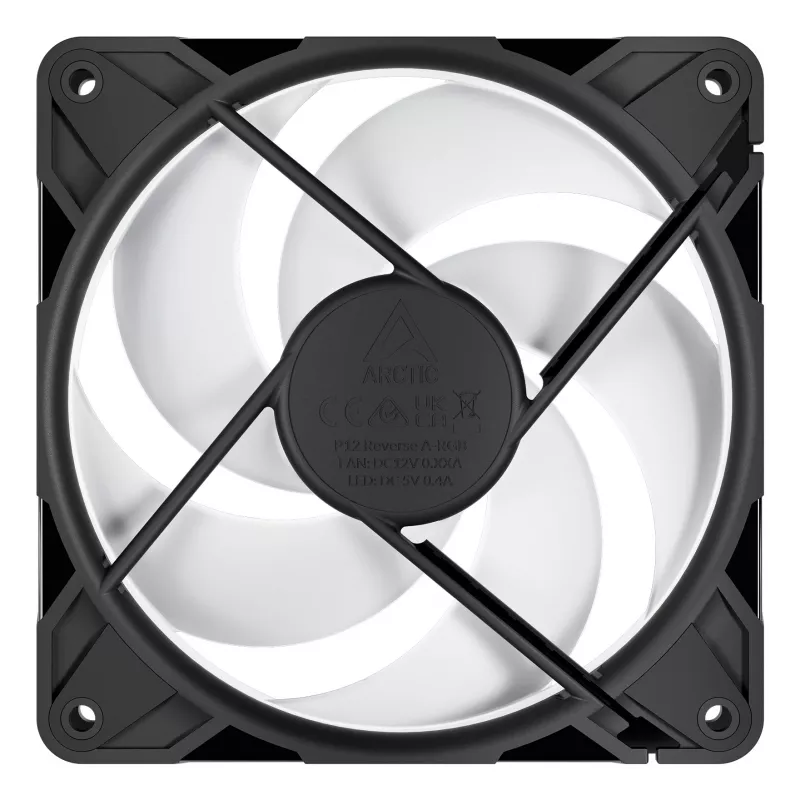 ARCTIC Freezer P12 Pro Reverse A-RGB - balenie 3 ks skriňových ventilátorov 12 cm čierny 3 kusy