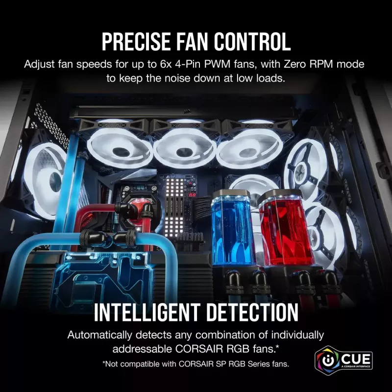 Regulátor otáčok ventilátora Corsair iCUE Commander Core XT