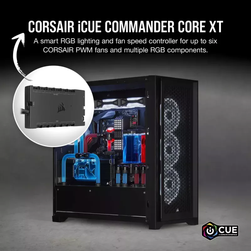 Regulátor otáčok ventilátora Corsair iCUE Commander Core XT