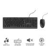 Trust Primo klávesnica a myš v balení Office USB nemecká čierna
