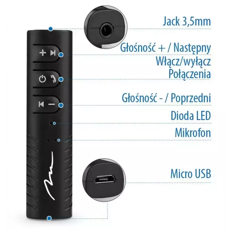Bluetooth hudobný prijímač Media-Tech MT3588