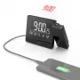Hama Plus Charge digitálny budík čierny