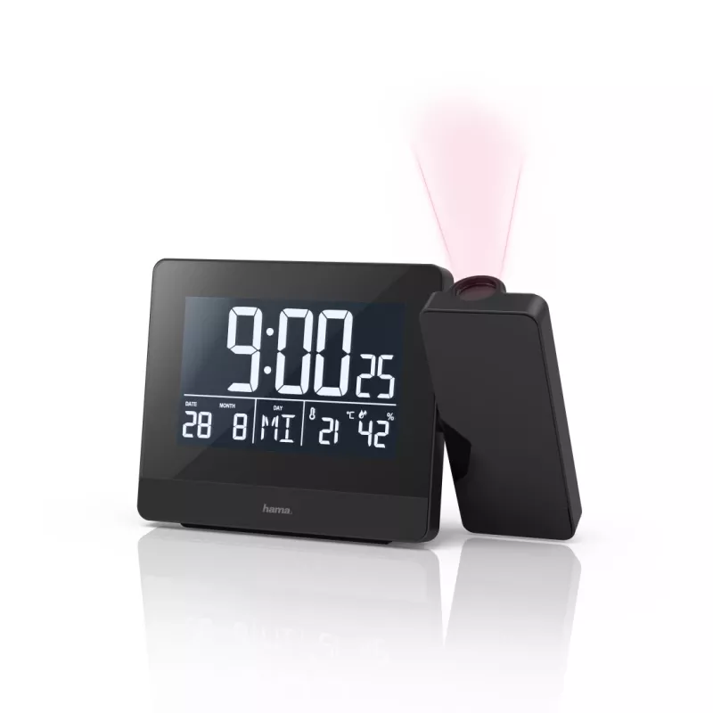 Hama Plus Charge digitálny budík čierny