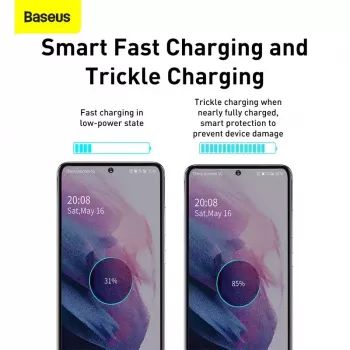 Baseus Super Si interiérová nabíjačka biela rýchlonabíjanie 12V 1xUSB-C