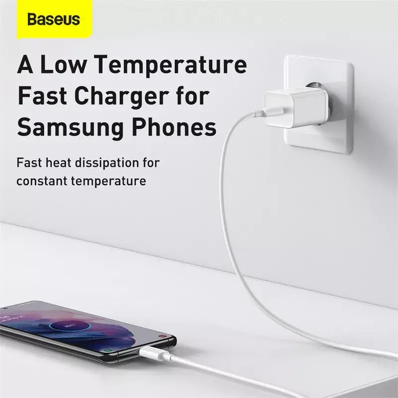Baseus Super Si interiérová nabíjačka biela rýchlonabíjanie 12V 1xUSB-C