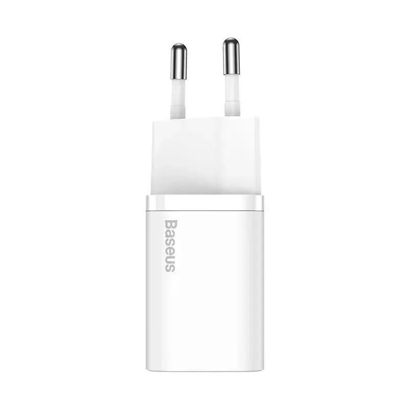 Baseus Super Si interiérová nabíjačka biela rýchlonabíjanie 12V 1xUSB-C