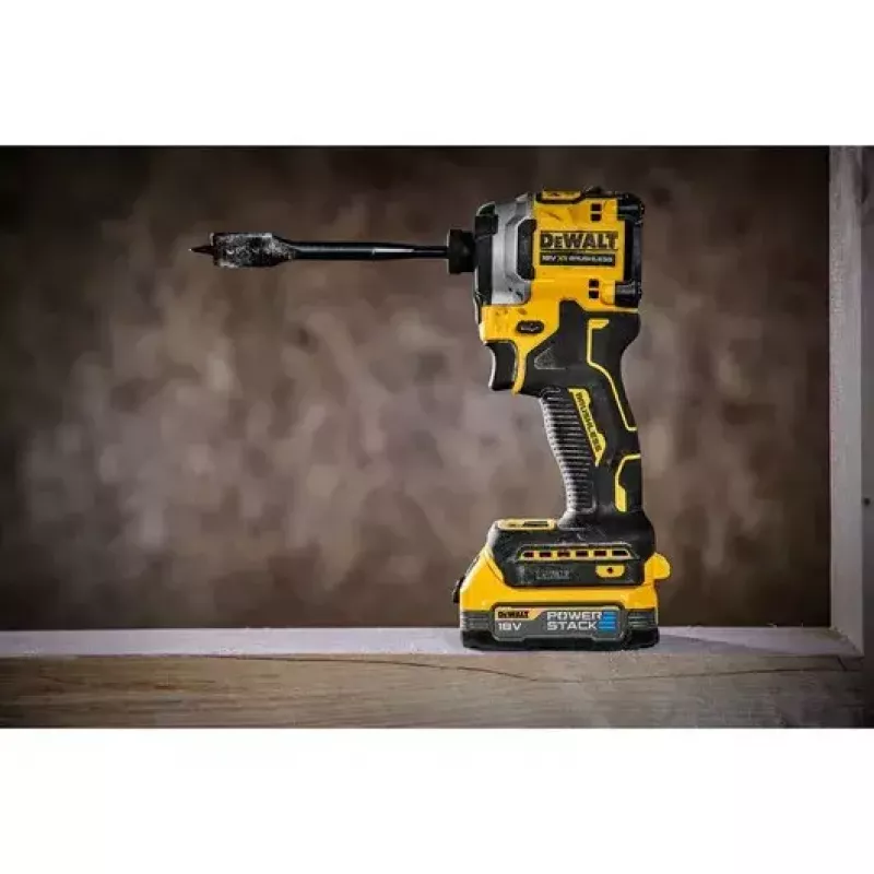 DeWALT DCF850E2T-QW akumulátorový rázový uťahovák 1/4", 18 V, 2x akumulátor Powerstack 1,7 Ah, kufrík TSTAK, čierny