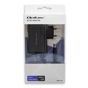 Napájací zdroj Qoltec 51034 interiérový 19W čierny 220-240V