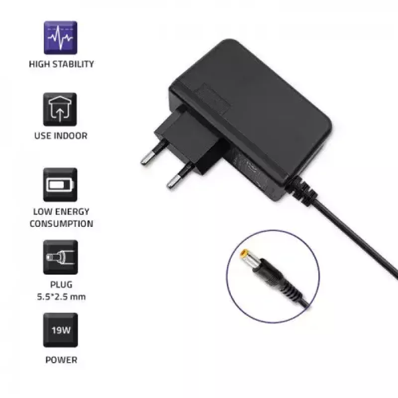 Napájací zdroj Qoltec 51034 interiérový 19W čierny 220-240V