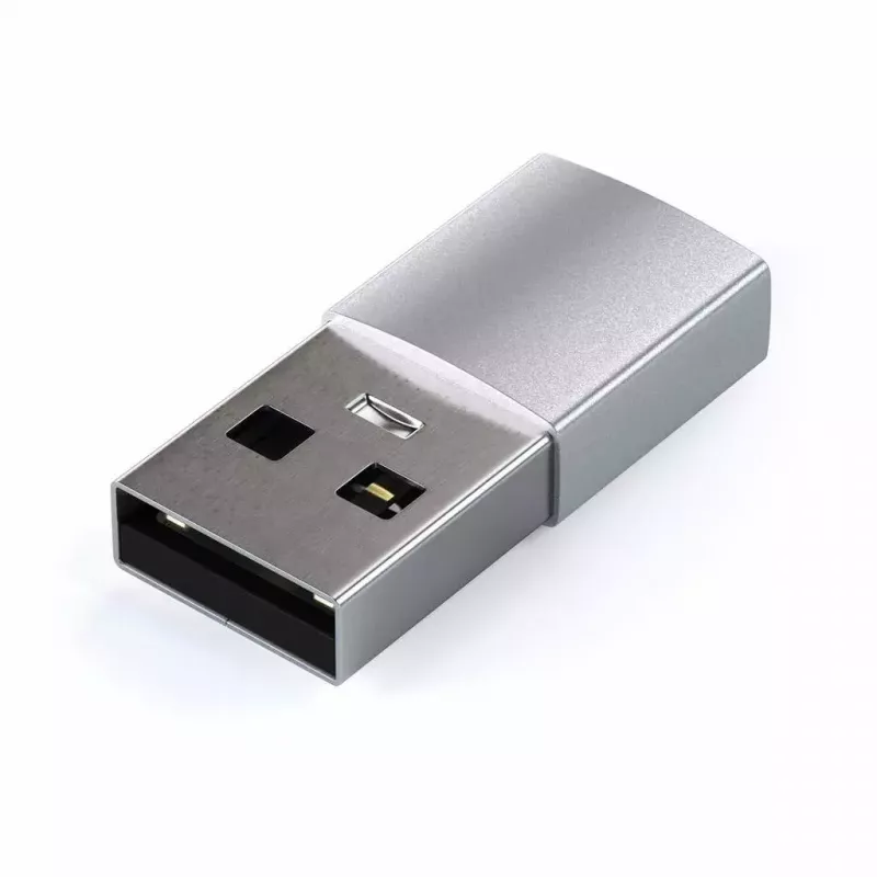Satechi ST-TAUCS kábel gender changer USB-A USB-C strieborný