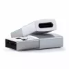 Satechi ST-TAUCS kábel gender changer USB-A USB-C strieborný