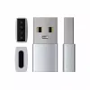 Satechi ST-TAUCS kábel gender changer USB-A USB-C strieborný