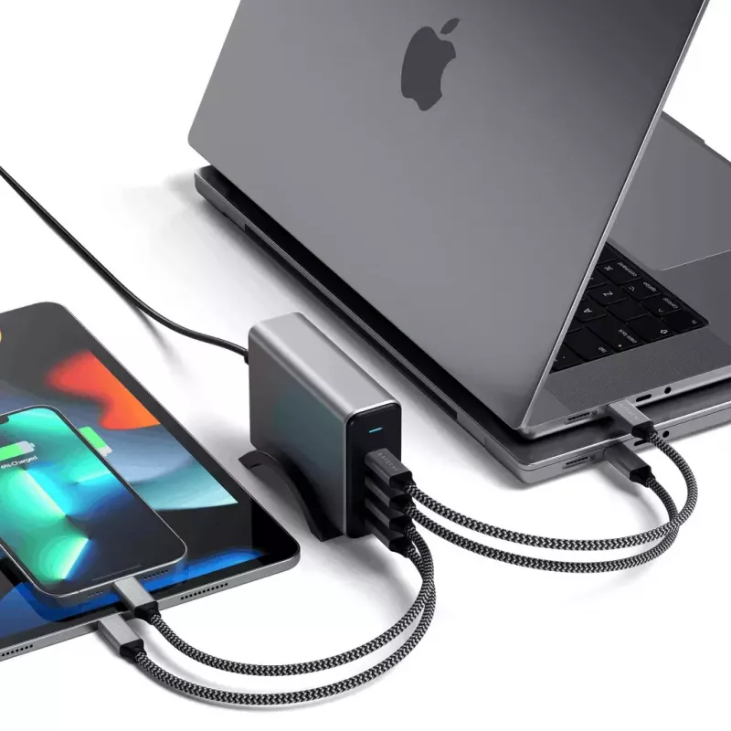 Satechi ST-UC165GM-EU univerzálna rýchlonabíjačka 165 W 4-násobná USB Type-C